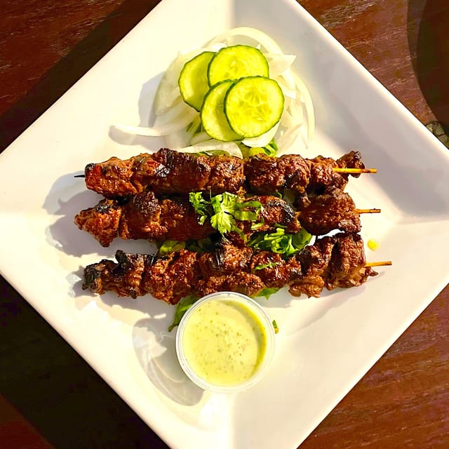 Boti Kabab Platter.