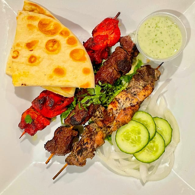 Mixed Karachi Grilled Kabab Platter.