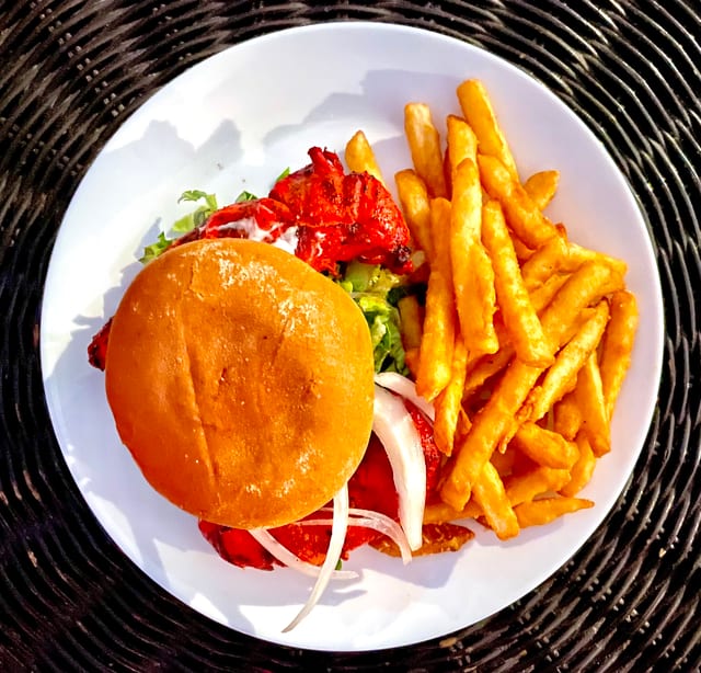 Tandoori Chicken Burger.
